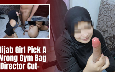 [dc] Asian Hijab Girl Pick a Wrong Gym Bag, Dildo in Her Pussy and Dick in Her Mouth - Minokiiko