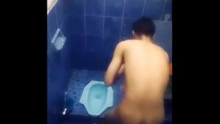 Indonesian Boy Asian Cam Record during Shower