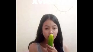 Sex with cucumber