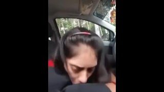 WMy little desi cousin Blow job in car Indian Pakistani