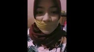 Hijabi girl wrap gagged