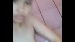 horny indonesian malay girl play in shower with toothbrush