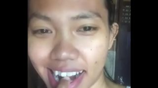 Hot Indonesian teen sucks finger