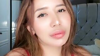 Cute Indonesian streamer Sofia Hilda big tits masturbate